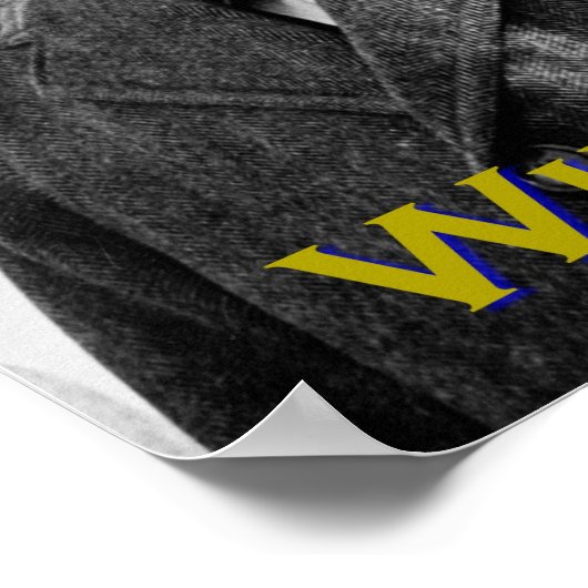 Niemals geben - Churchill Poster (Ecke)