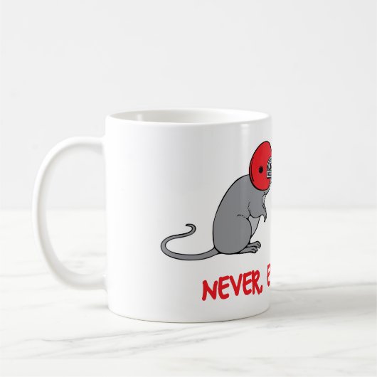 Niemals geben kaffeetasse (Links)