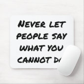 Niemals Gelassen Leute sagen Maus-Pad Mousepad (Mit Mouse)