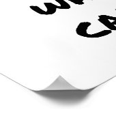 Niemals Gelassen Leute sagen Poster (Ecke)