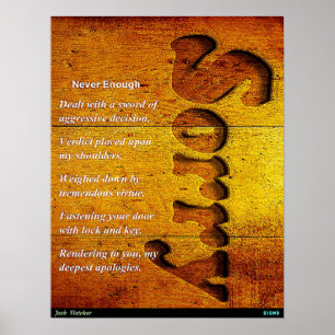 Niemals genug poster
