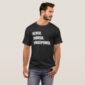 Niemals genug PS Funny Car Guy Racing Drift T-Shirt (Vorne ganz)