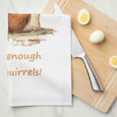 Niemals genug Red Eichhörnchen Spaß Tierangebot ni Handtuch (Viertel Falte)