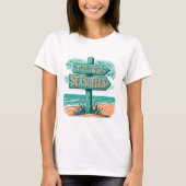 Niemals genug Seashells Beach T-Shirt (Vorderseite)