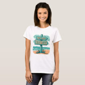 Niemals genug Seashells Beach T-Shirt (Vorne ganz)