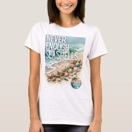 Niemals genug Seashells Crafty Beach Merch T-Shirt