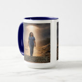 Niemals getrennt von Gott Tasse (Vorderseite Links)