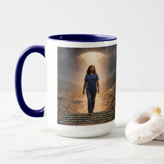 Niemals getrennt von Gott Tasse (Mit Donut)