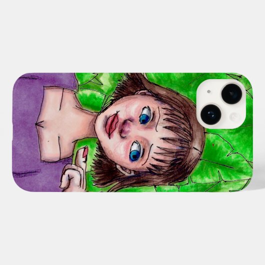 Niemals Gonna Leaf Zeichnend Handy-Fall Case-Mate iPhone Hülle (Rückseite (Horizontal))