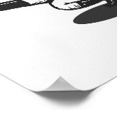 Niemals Hibernnation Funny Minimalistisch Poster (Ecke)