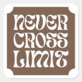 Niemals Limit Motivationszitat Aufkleber  (Vorderseite)