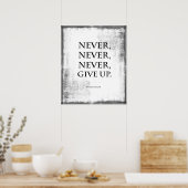 Niemals nie das Angebot aufgeben Poster (Küche)