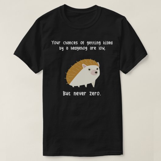 Niemals Null-Igel T-Shirt (Design vorne)
