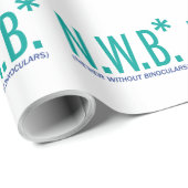 Niemals ohne Binokulare Geschenkpapier (Rolleneckpunkt)