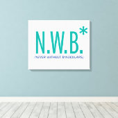 Niemals ohne Binokulare Leinwanddruck (Insitu (Holzboden))