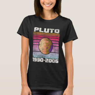 Niemals Pluto vergessen 1930 2006 Retro Weltraum T-Shirt