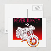Niemals Schrott sie Postkarte (Vorne/Hinten)