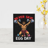 Niemals Skip Egg Day T-Shirt Funny Jesus Ostern Gy Karte (Gelbe Blume)