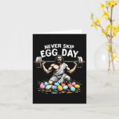 Niemals Skip Egg Day T-Shirt Funny Jesus Ostern Gy Karte (Gelbe Blume)