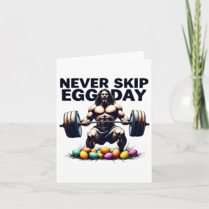 Niemals Skip Egg Day T-Shirt Funny Jesus Ostern Gy Karte