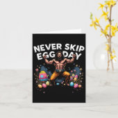 Niemals Skip Egg Day T-Shirt Funny Jesus Ostern Gy Karte (Gelbe Blume)