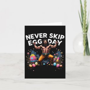 Niemals Skip Egg Day T-Shirt Funny Jesus Ostern Gy Karte
