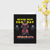 Niemals Skip Egg Day T-Shirt Funny Jesus Ostern Gy Karte (Gelbe Blume)