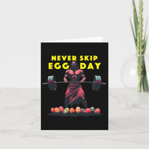 Niemals Skip Egg Day T-Shirt Funny Jesus Ostern Gy Karte