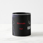 Niemals T-Shirt nur Kaffee Tasse (Zentrum)