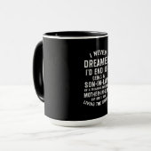Niemals träumte ich am Ende als Sohn von Juristen. Tasse (Vorderseite Links)