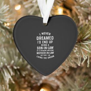 Niemals träumte ich am Ende ein Sohn von Juristen Ornament