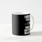 Niemals träumte ich ein lustiges Billiard-Geschenk Kaffeetasse (VorderseiteRechts)