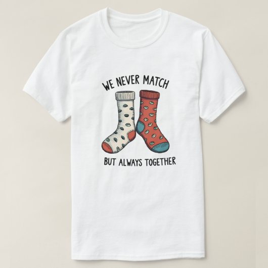 Niemals übereinstimmen T-Shirt (Design vorne)