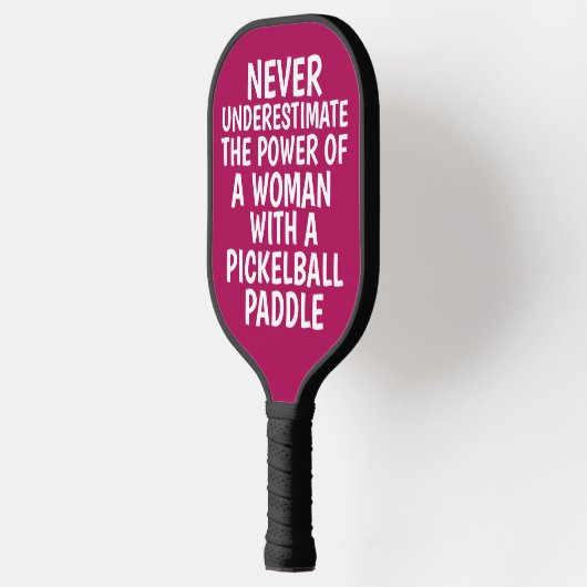 NIEMALS UNTERSCHÄTZEN FRAU PINK PICKLEBALL PADDLE (Links)