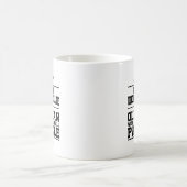 Niemals unterschätzen Old Man Funny White Pickleba Kaffeetasse (Mittel)