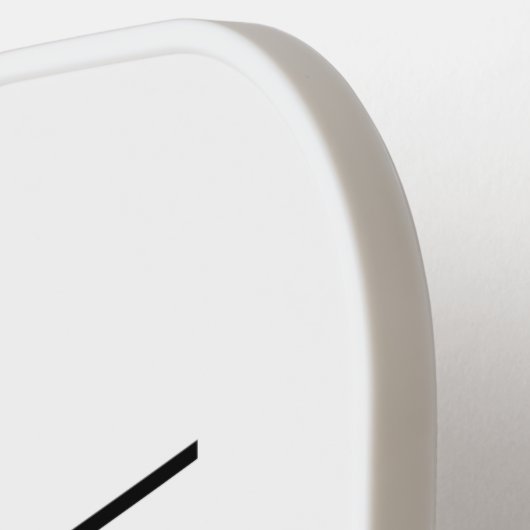 Niemals unterschätzen Old Man Funny White Pickleball Schläger (Linke Seite)