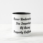 Niemals unterschätzen tasse (Zentrum)