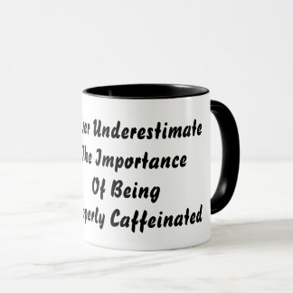 Niemals unterschätzen tasse
