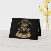 Niemals unterschwellig Geschenk für Tattoo Lover Karte (Gelbe Blume)