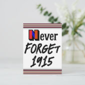 Niemals vergessen 1915 Postkarte (Stehend Vorderseite)
