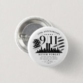 Niemals vergessen/ 25. Jubiläum Tote Bag Button (Vorne & Hinten)