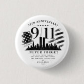 Niemals vergessen/ 25. Jubiläum Tote Bag Button (Vorderseite)