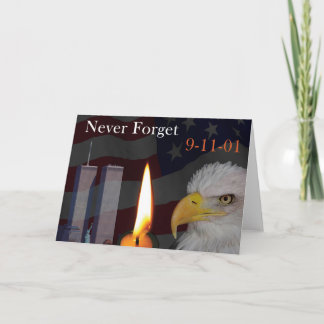 Niemals vergessen 9-11-01 karte