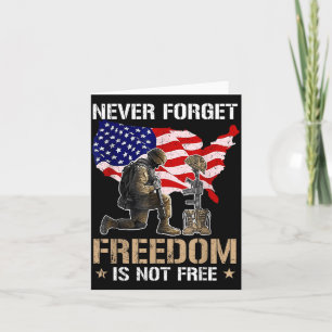 Niemals vergessen Freiheit ist nicht Flagge USA Me Karte