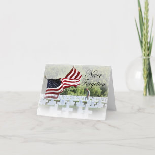 Niemals Vergessen - Gedenken Karte