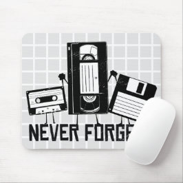 Niemals Vergessen Retro-Gitter-Mauspad Mousepad