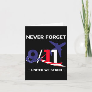 Niemals vergessen september 11 2001 Gedenktag Niem Karte