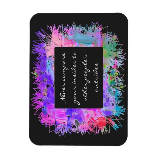 Niemals vergleichen magnet (Vertikal)