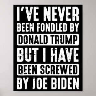 Niemals von Donald Trump betrogen worden Poster