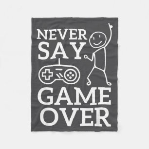Niemals vorbei Game Stickman Gamer Say Fleecedecke